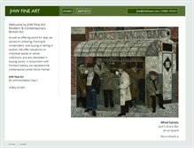 Tablet Screenshot of jhwfineart.com